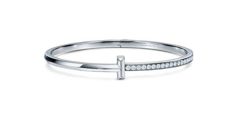 Tiffany T1 Narrow Diamond Hinged Bangle Браслет