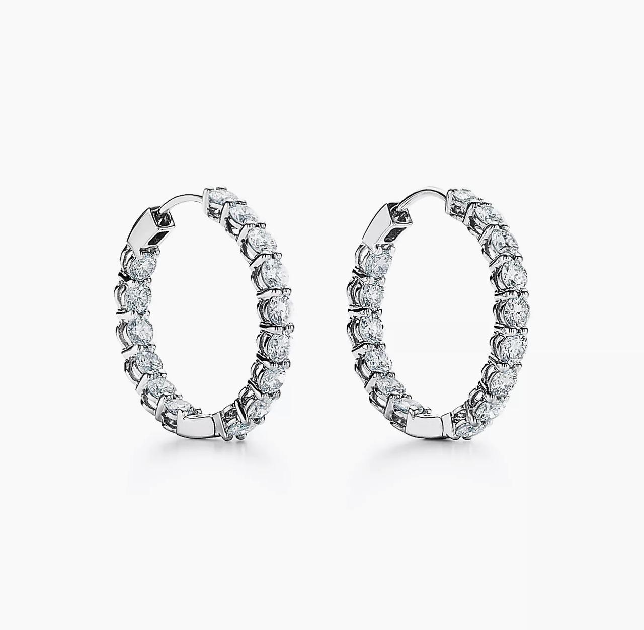 Серьги Tiffany hoop