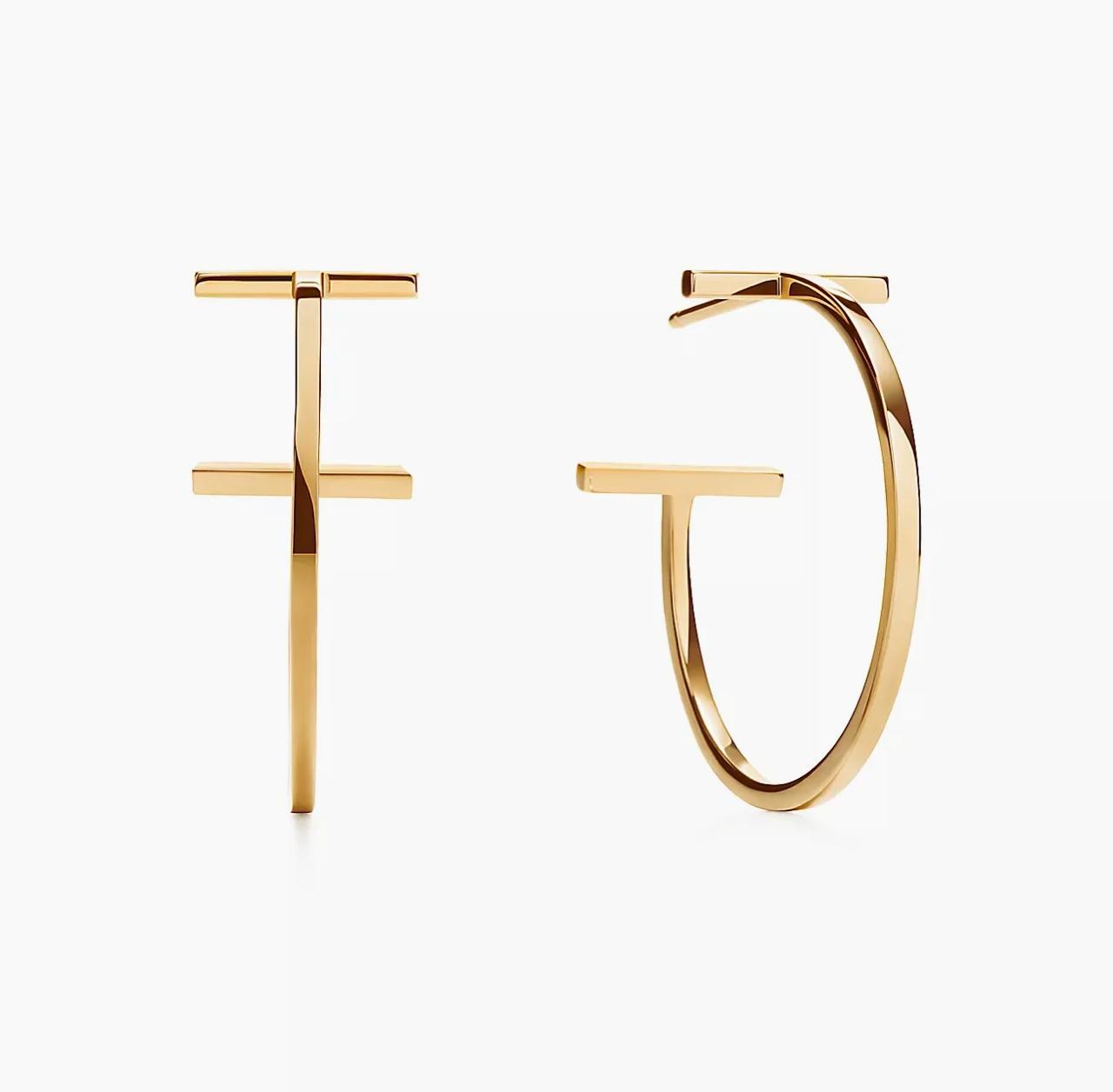 Серьги Tiffany hoop