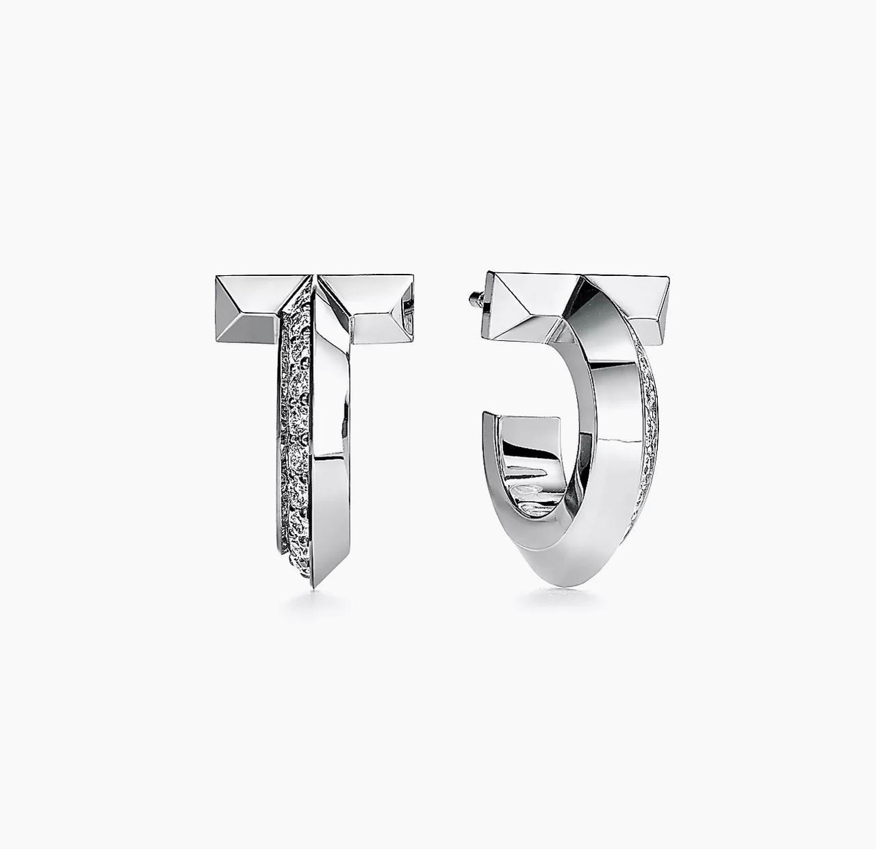 Серьги Tiffany t1 hoop