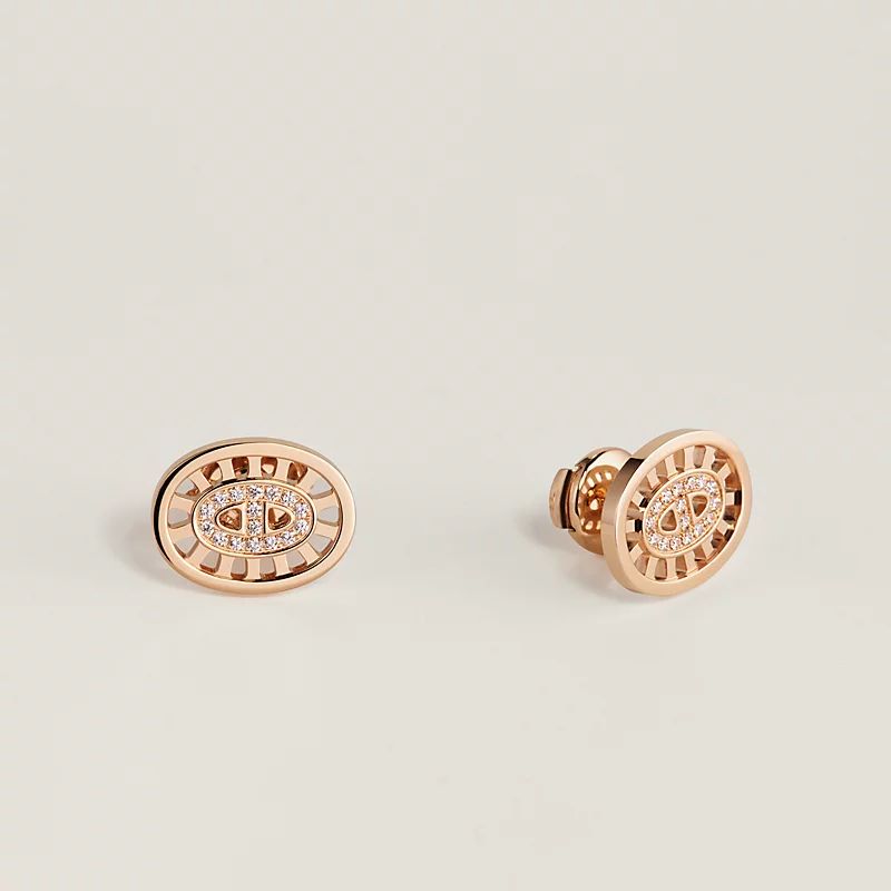 Серьги Hermes chaine d'ancre divine