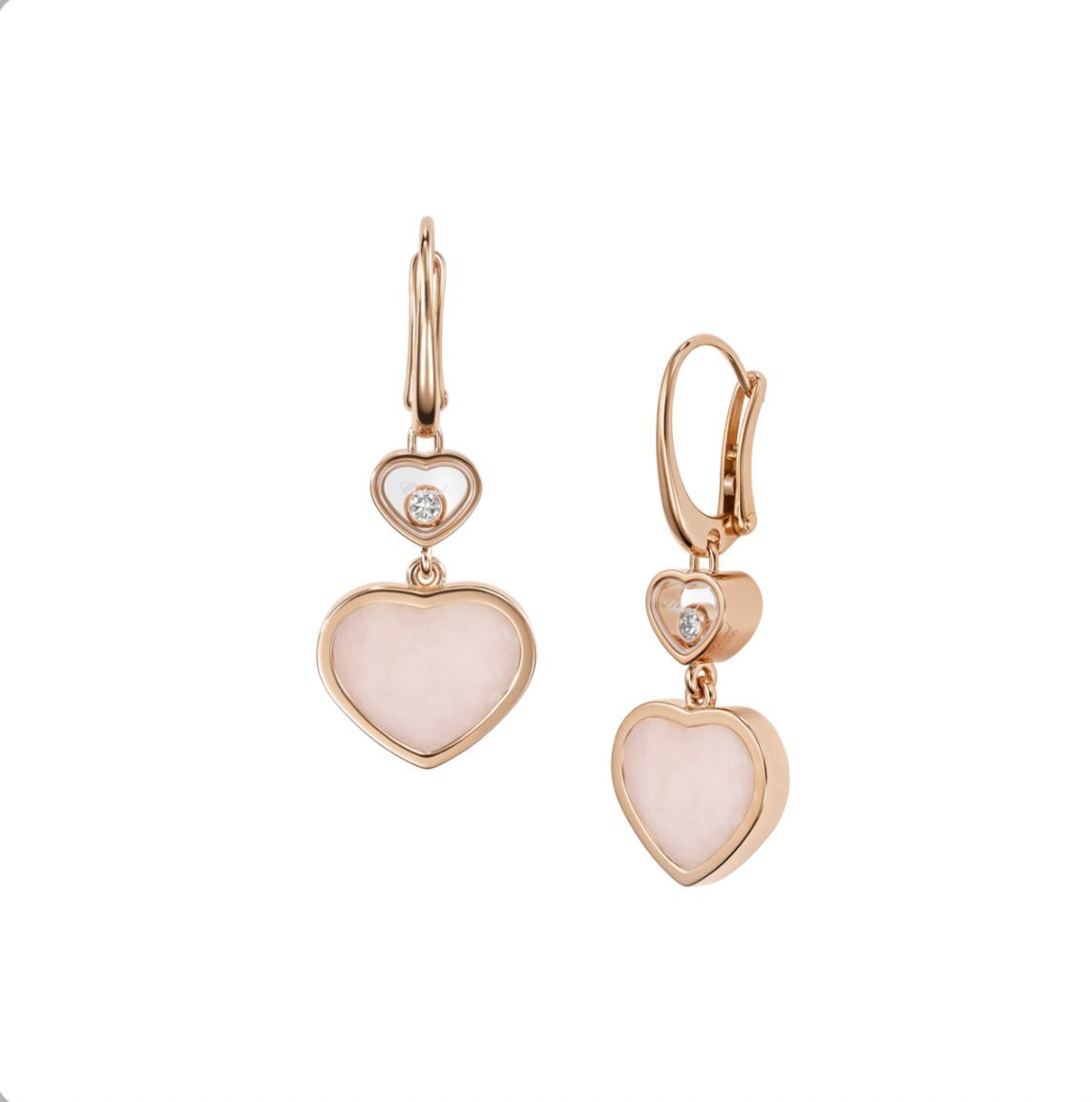 Серьги Chopard happy hearts