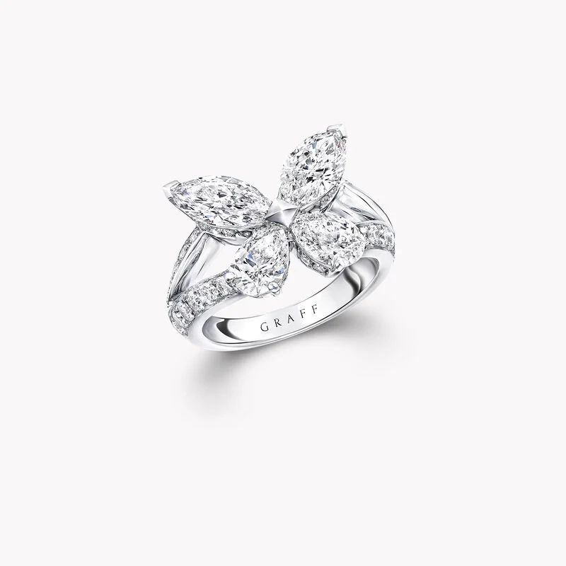 Кольцо Classic butterfly diamond