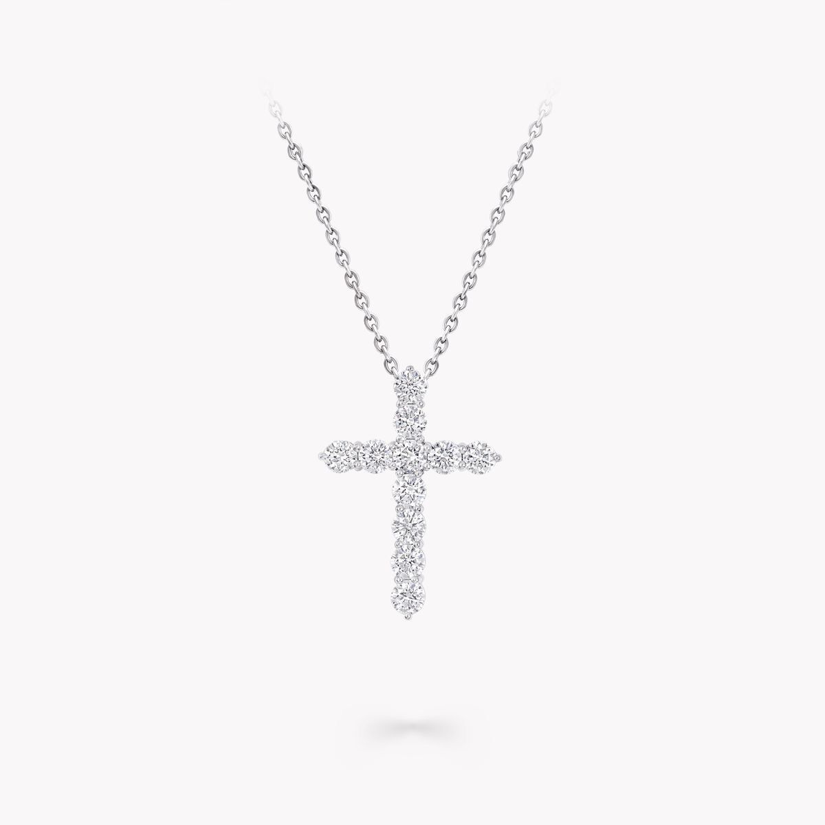Крест Graff Round Diamond Cross Small Pendant