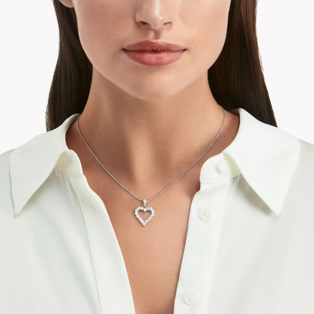 Подвеска Diamond Heart Silhouette Pendant
