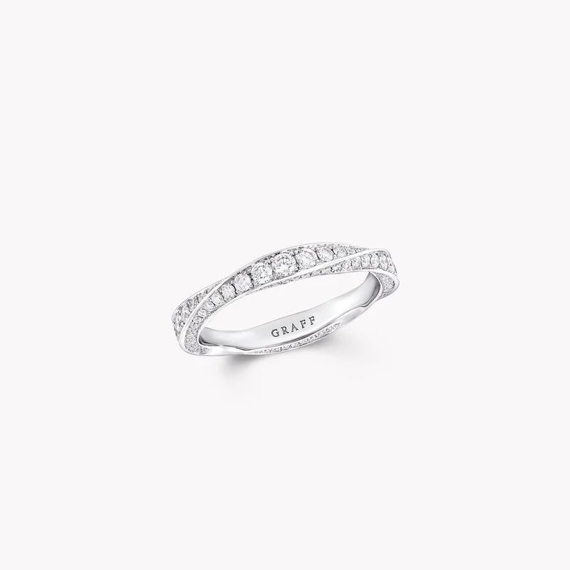 Кольцо Spiral pavé diamond band