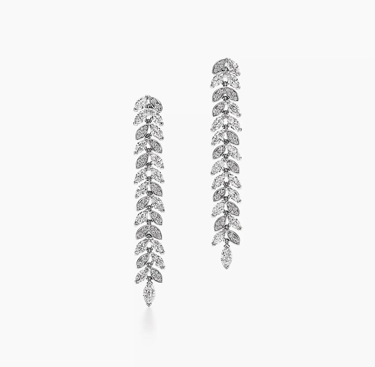 Серьги Tiffany vine drop