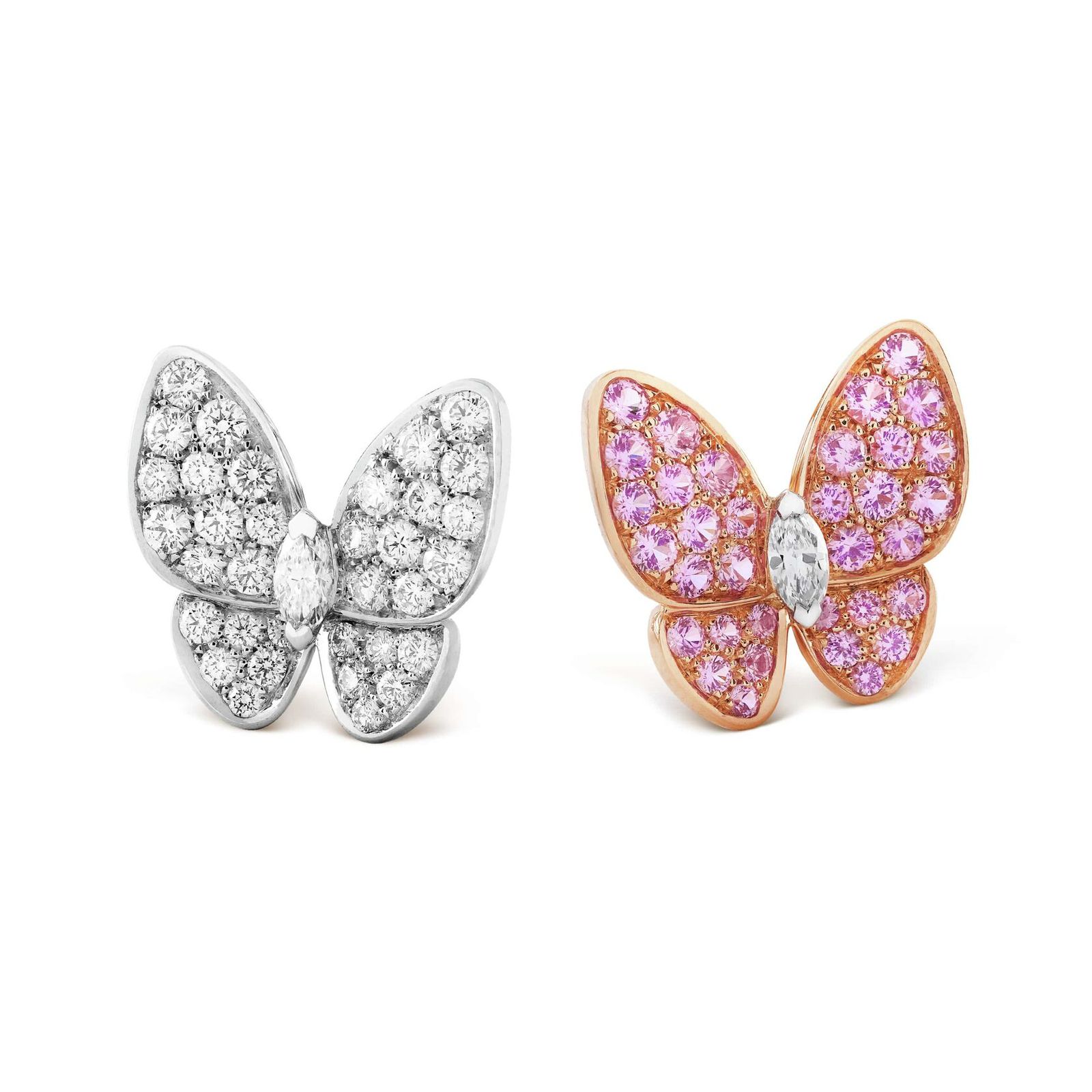 Серьги Van cleef & arpels two butterfly