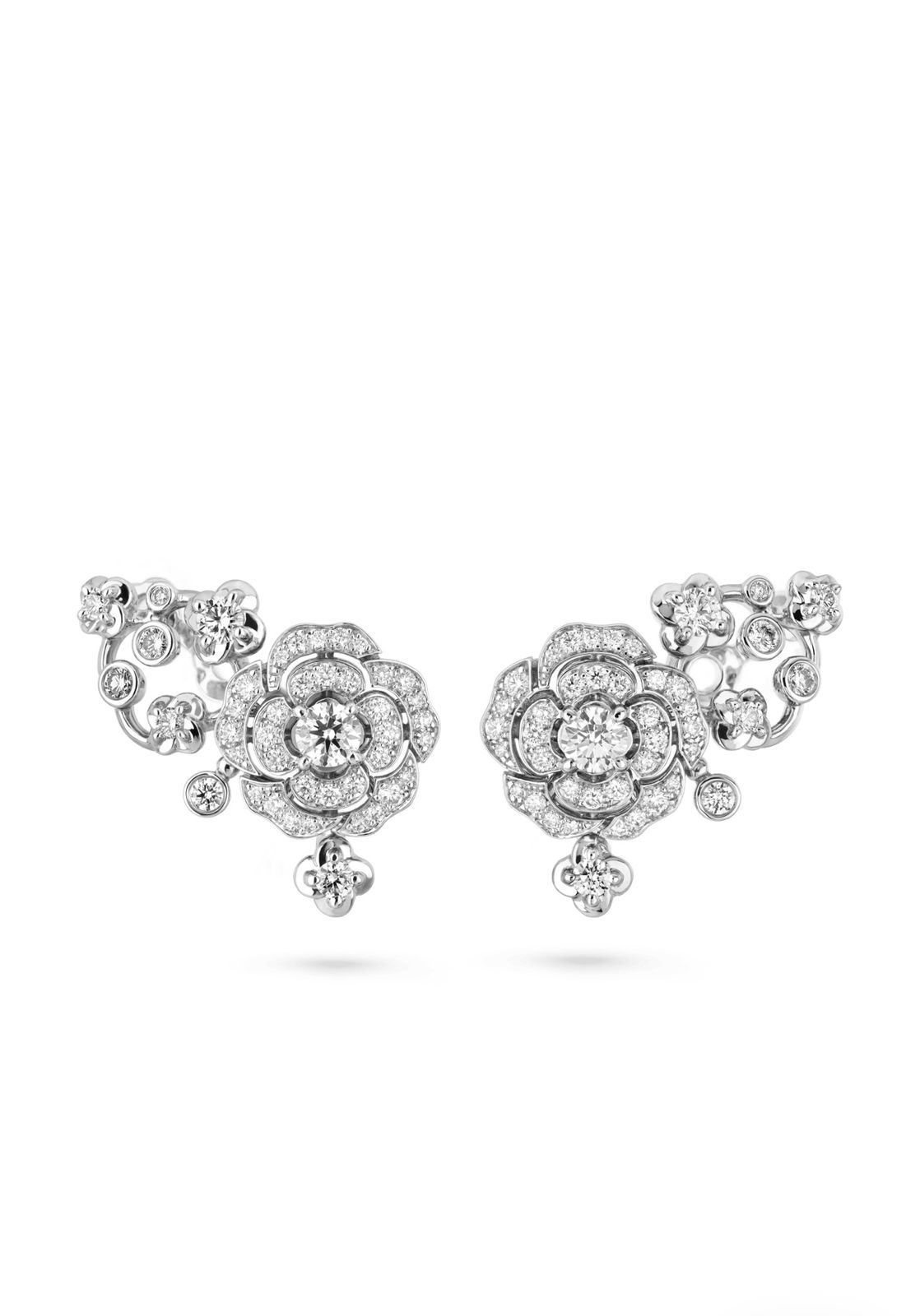 Серьги Chanel bouton de camélia