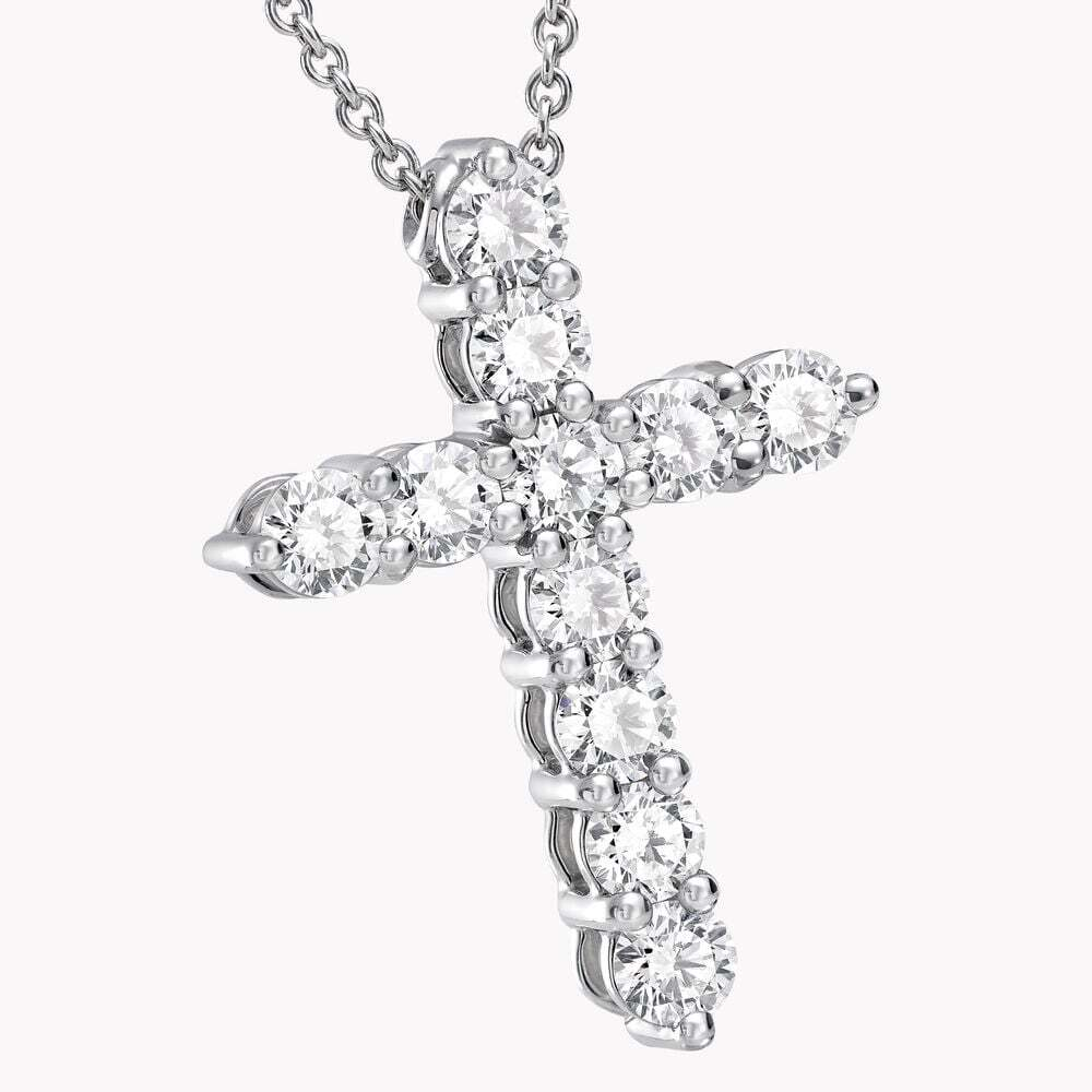 Крест Graff Round Diamond Cross Large Pendant